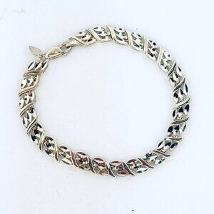 Estate Sterling Silver 925 Beverly Hills Silver Bracelet 7" 10g 6.2mm